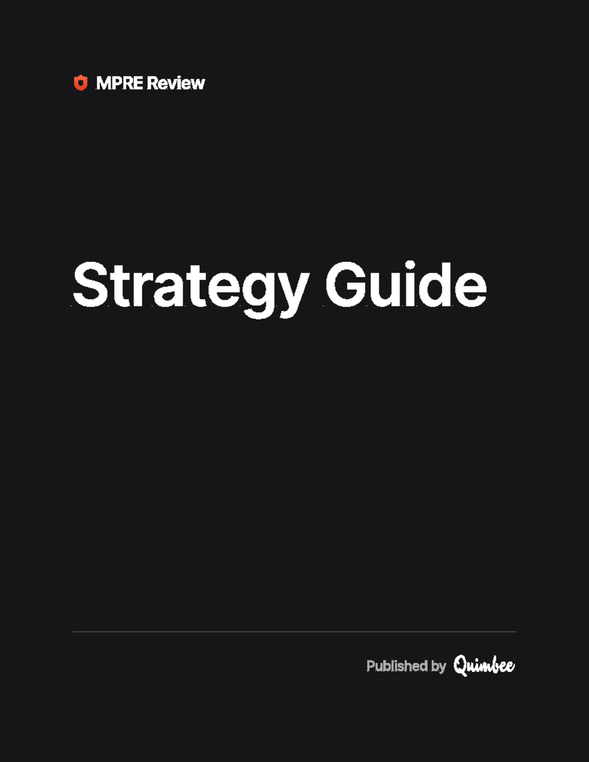 MPRE Strategy Guide - ffa - MPRE Review Published by Strategy Guide