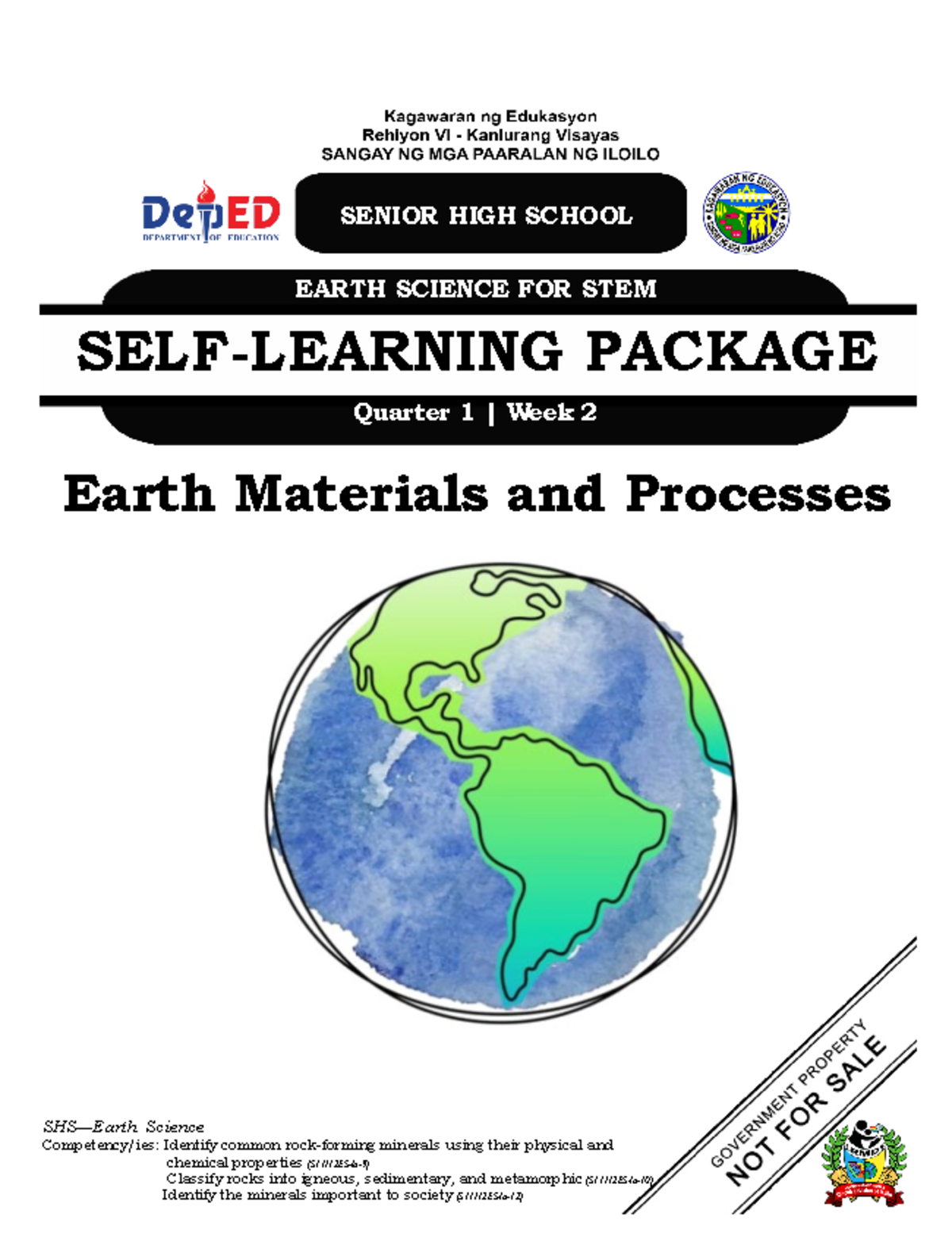 CORE ES STEM Q1W2 - Earth Science - SENIOR HIGH SCHOOL EARTH SCIENCE ...