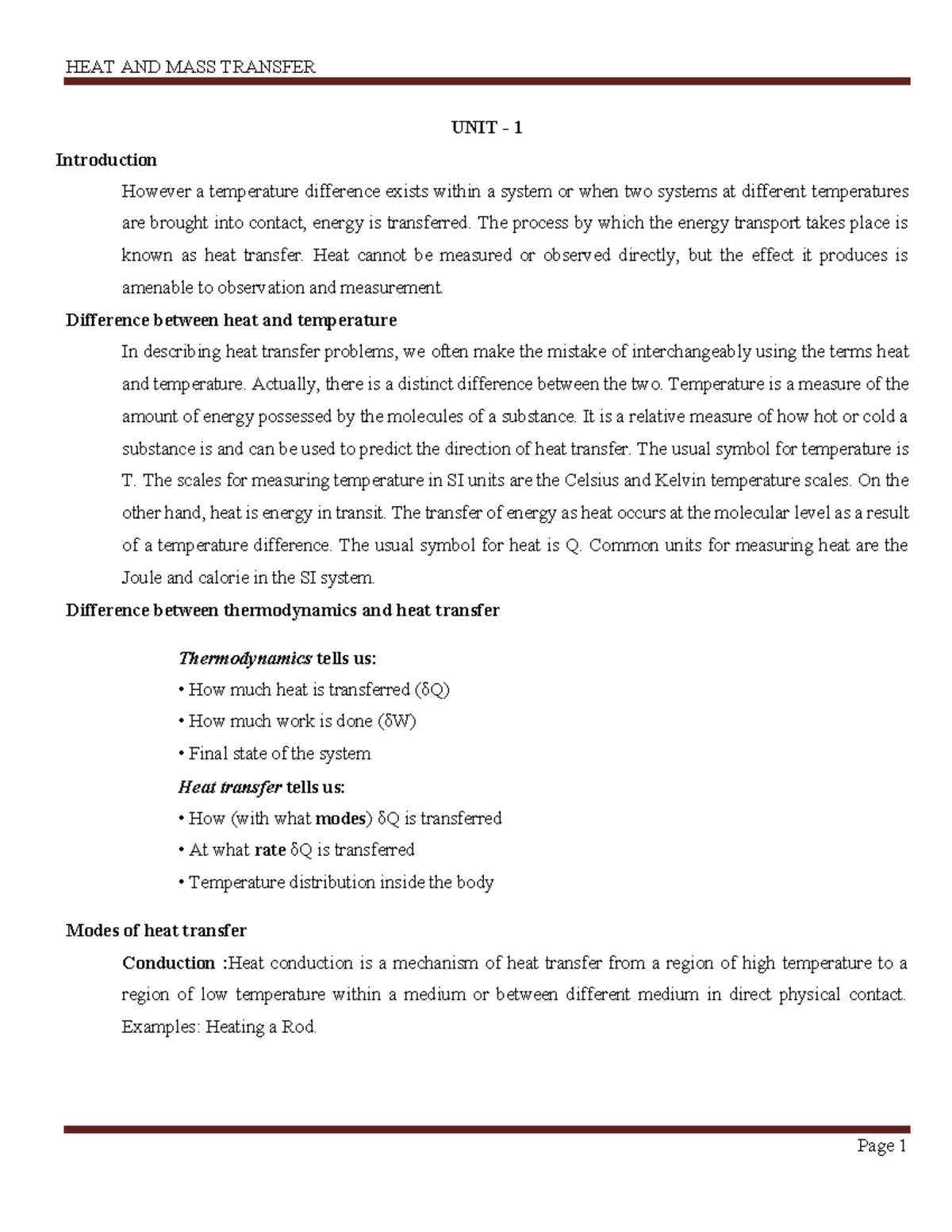 HEAT AND MASS Transfer heat transfer GTU Studocu