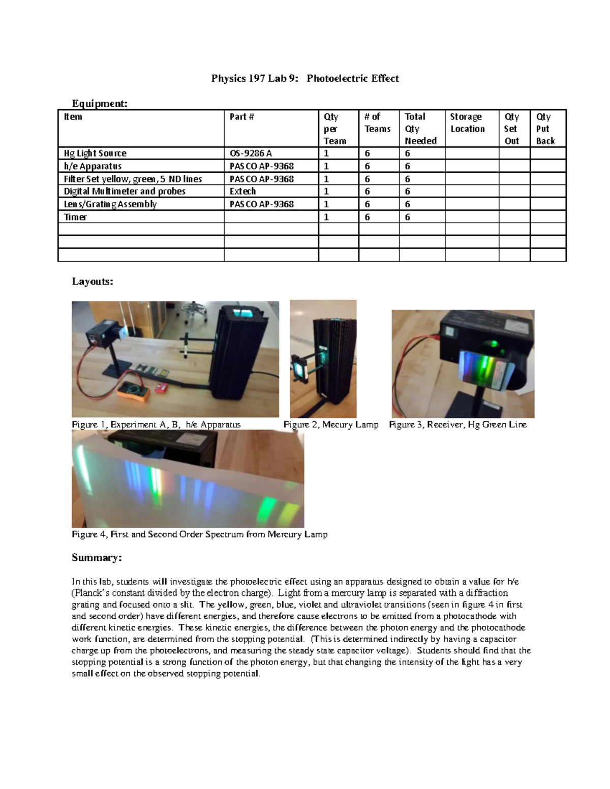 Lab 9 Photoelectric Effect Fall 2018 - Warning: TT: undefined function ...