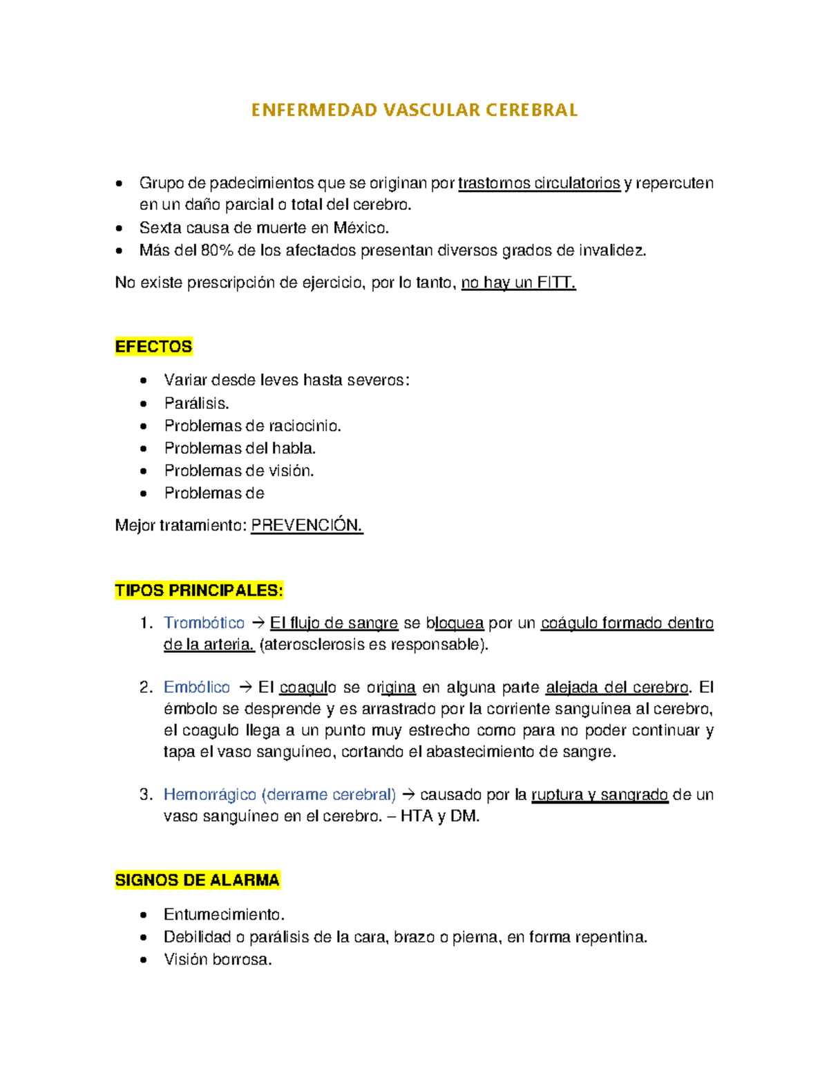 Enfermedad Vascular Cerebral - ENFERMEDAD VASCULAR CEREBRAL Grupo de ...