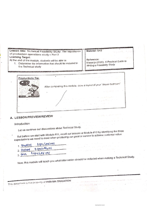 Feasibility Study Studocu