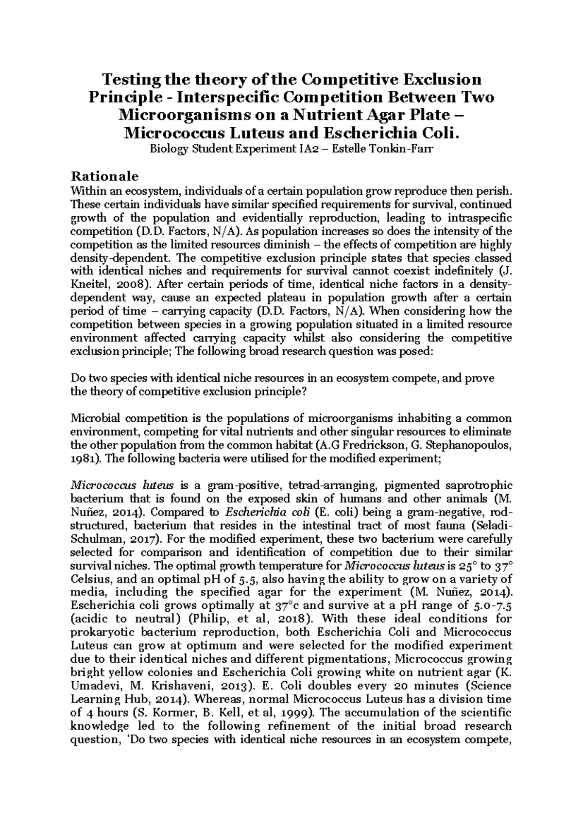 biology-student-experiment-ia2-atar-testing-the-theory-of-the