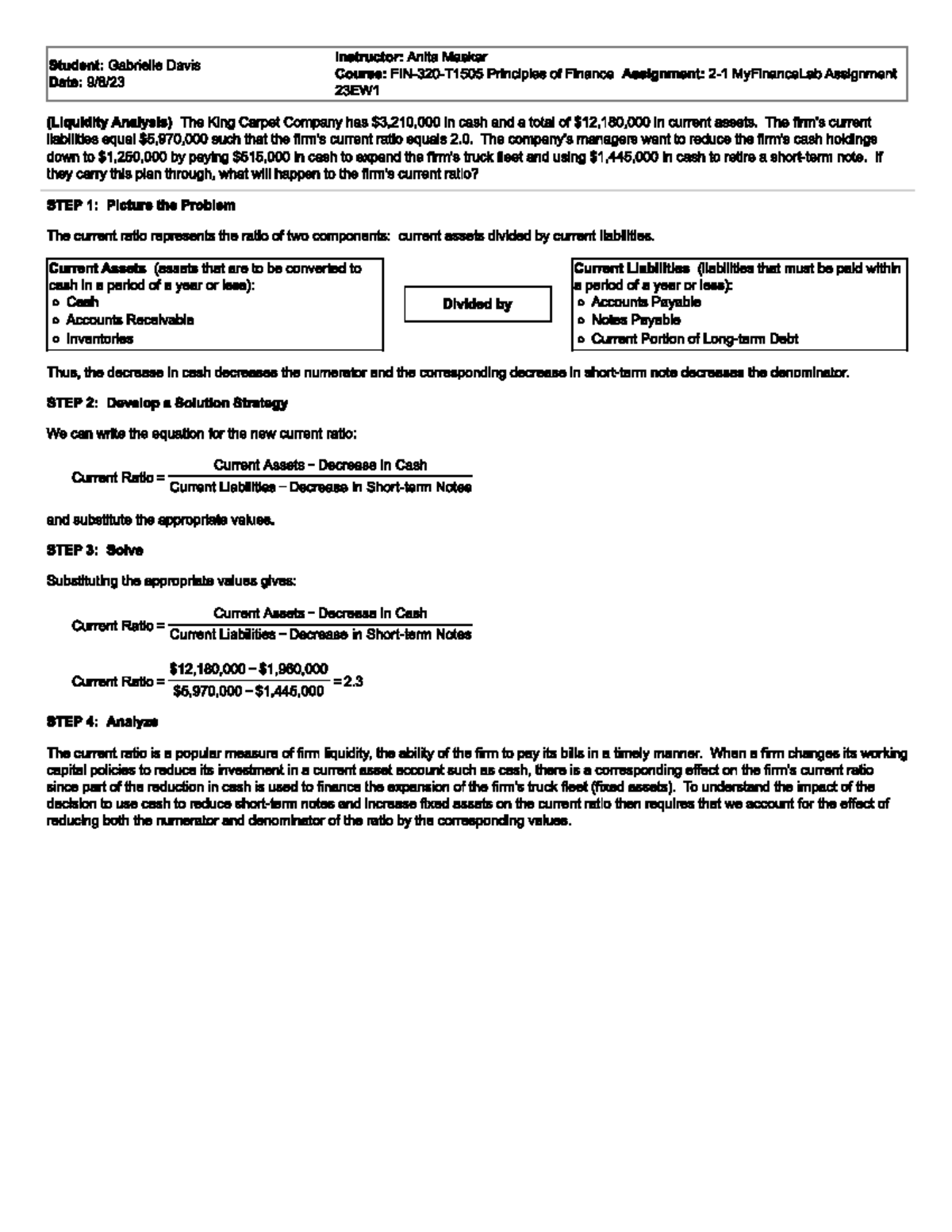 Module 2 Assignment Example - FIN320 - Studocu