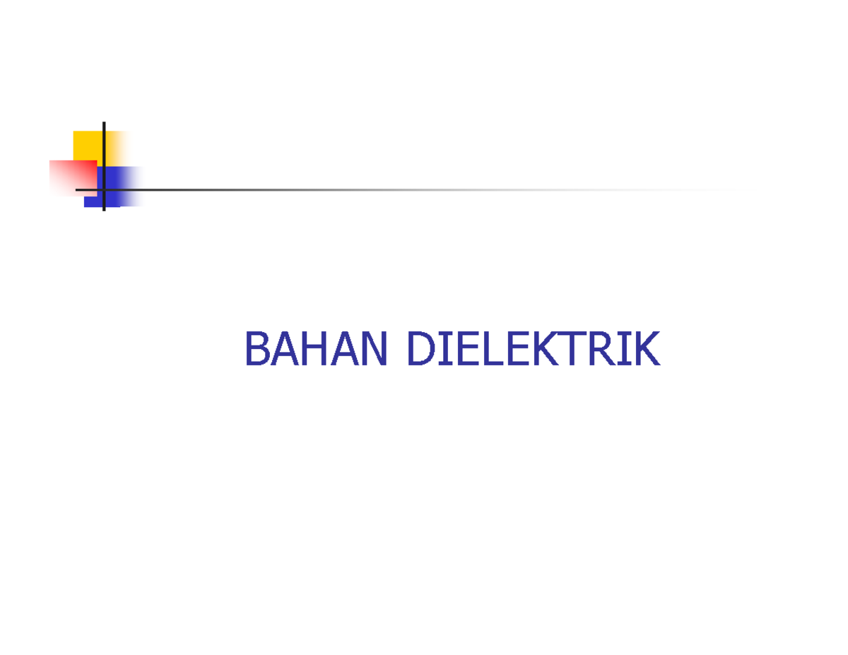 7 Bahan Dielektrik Materi Studocu