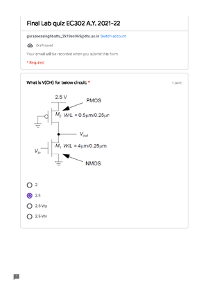 vlsi lab experiments