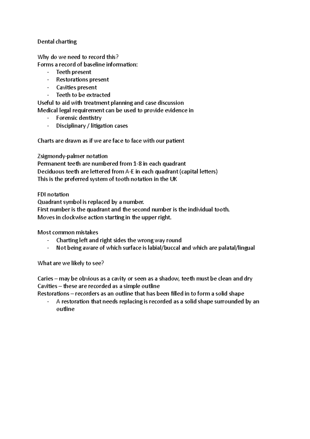 Charting How To Chart Dental Issues Dental Charting Why Do We Need 