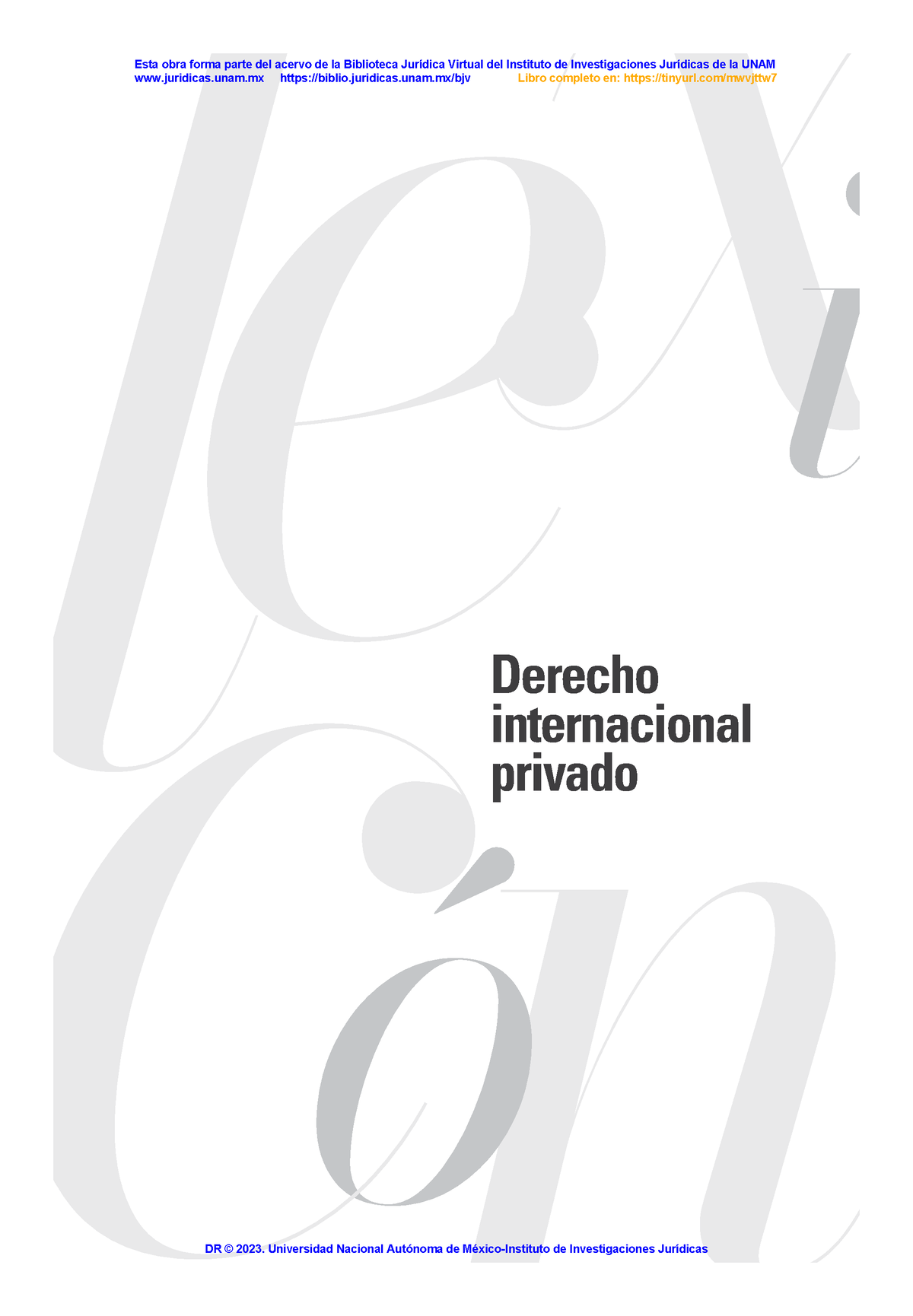 Libros De Derecho Penal - Derecho Internacional Privado Juridicas.unam ...