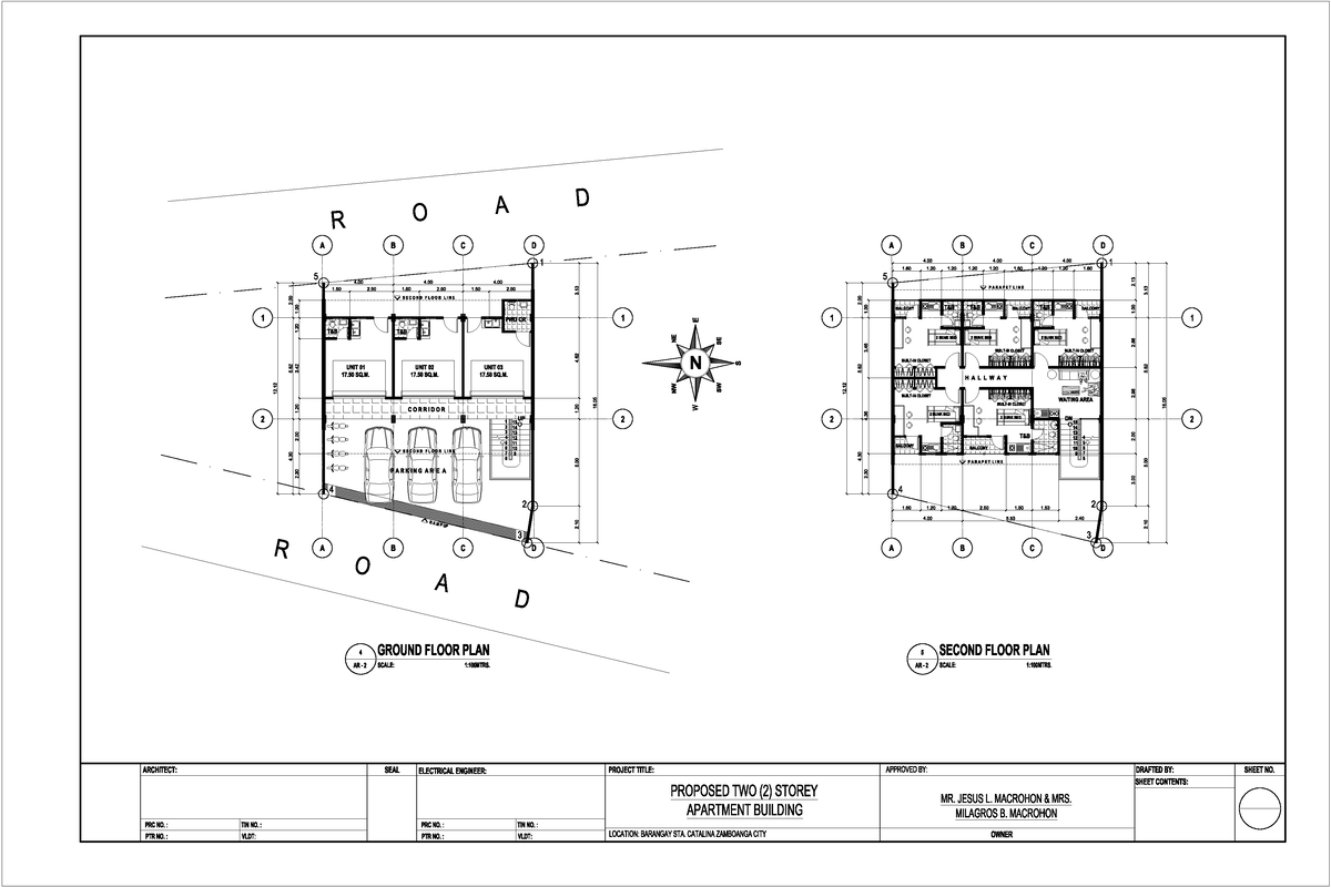 Sample Floor Plan Layout - R O A D R O A D E Sw Se Nw Ne W S N 4 5 2 