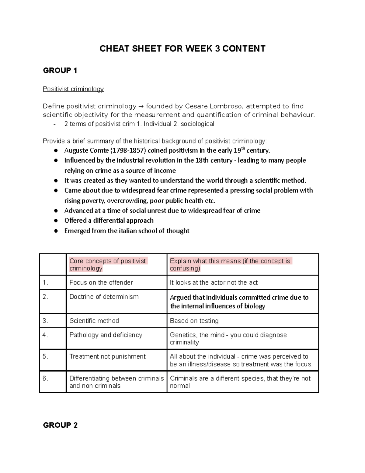 CRIM111 PASS session 2 stream 2 CHEAT SHEET FOR WEEK 3 CONTENT GROUP