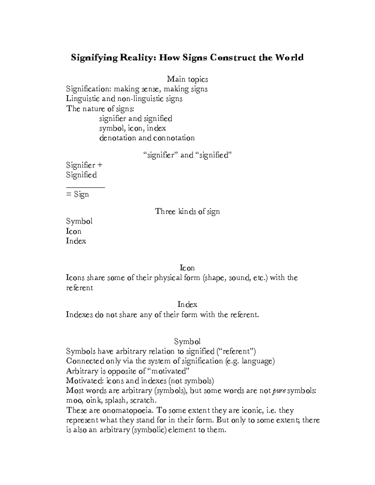 LanguageCulture - Signifying Reality: How Signs Construct the World ...