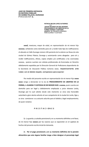 Formato de Divorcio Voluntario en Coahuila - Formato de Divorcio ...