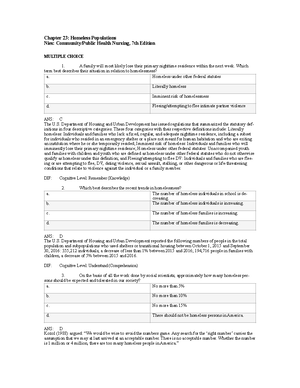 Community Exam 1 - Key points to study for Exam 1 - Community-based ...