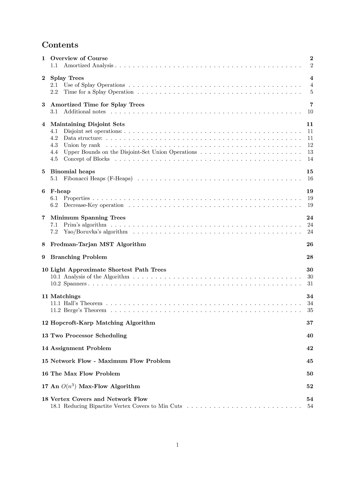 Design and Analysis of Algorithm Lecture Notes - Contents 1 Overview of ...