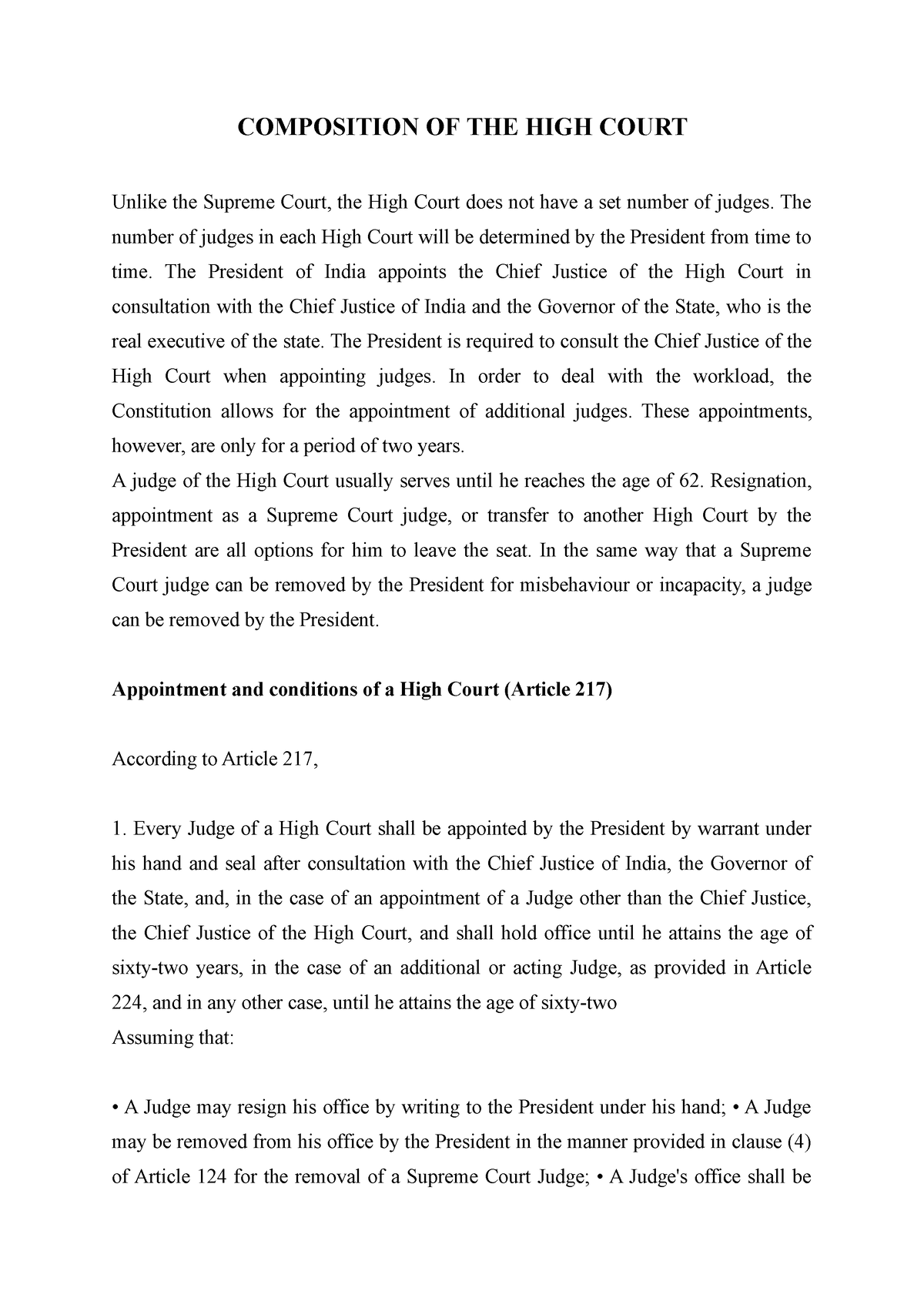 composition-of-the-high-court-composition-of-the-high-court-unlike