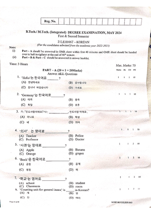 Korean Notes - c. 1i,sSMA. g e) Date Page ,- ~ n .- , r, l I-,, • ' f 1 ...