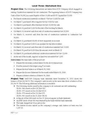 Level Four - COC - Level IV Code 1 Project One Tec. IT Company engaged ...