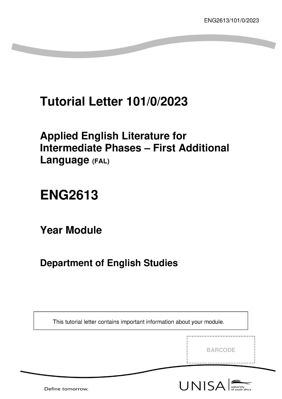 101 2024 ENG2613 101 0 Tutorial Letter 101 0 Applied English   Thumb 1200 1697 