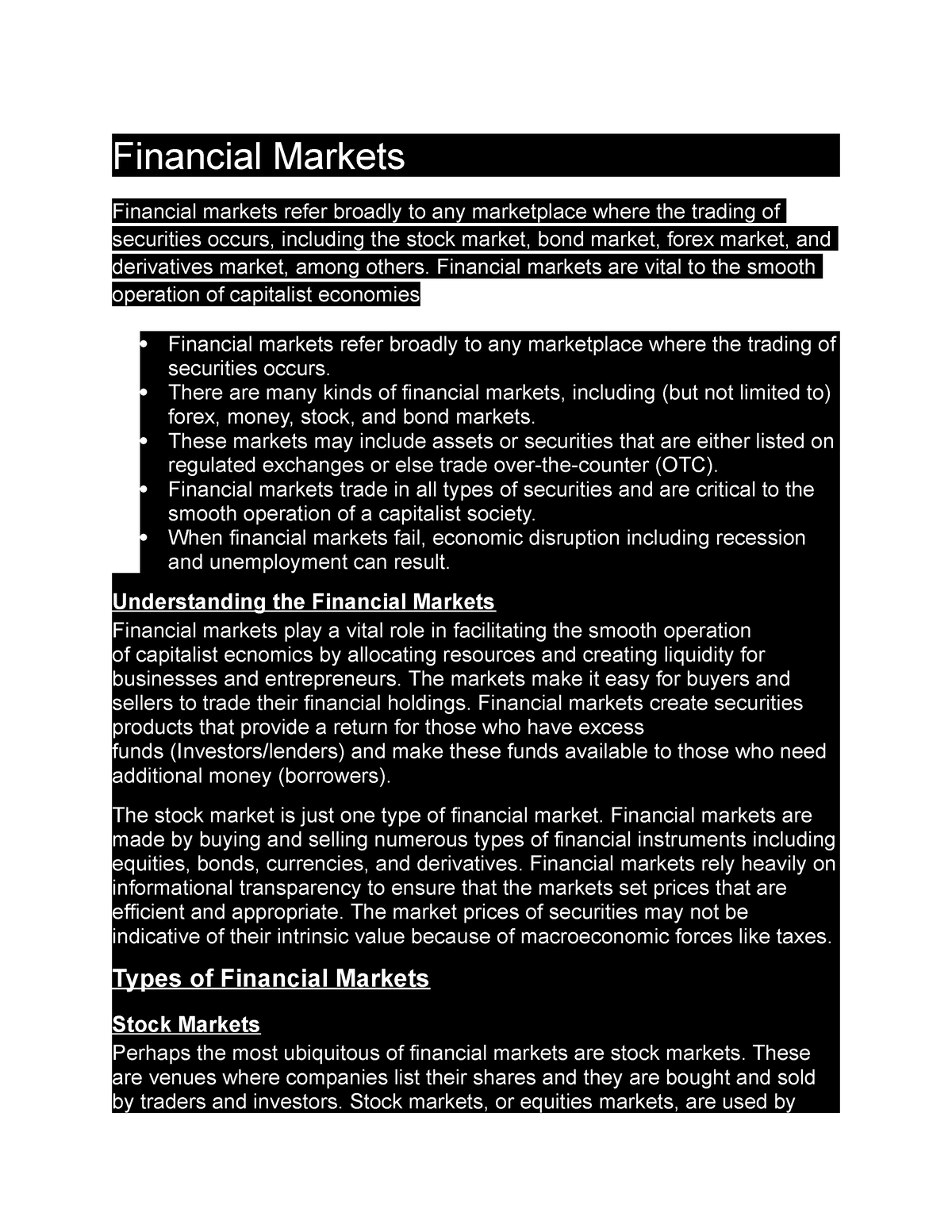 financial-markets