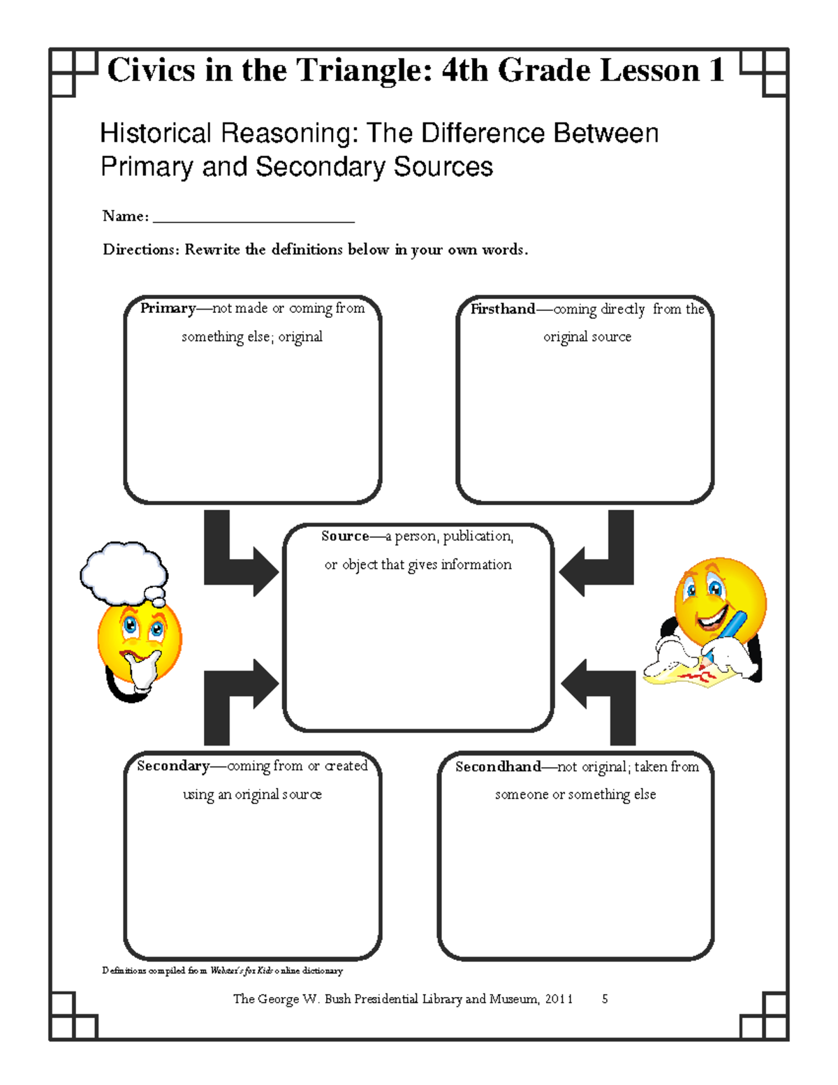 4th+Lesson+1-+Historical+Reasoning+Student+Booklet - ####### The George ...