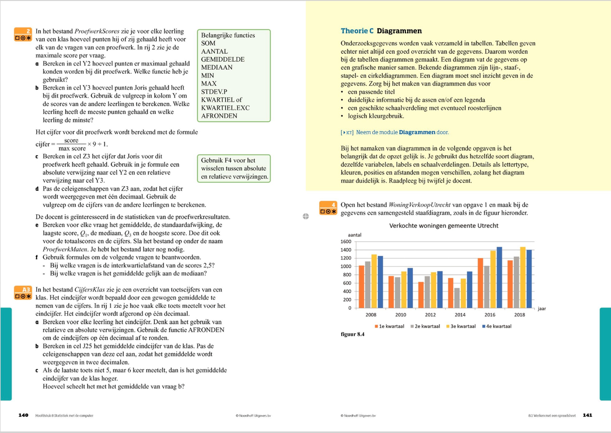 5 HAVO wis A boek 2 editie 12 H8 - Wiskunde A - Studeersnel