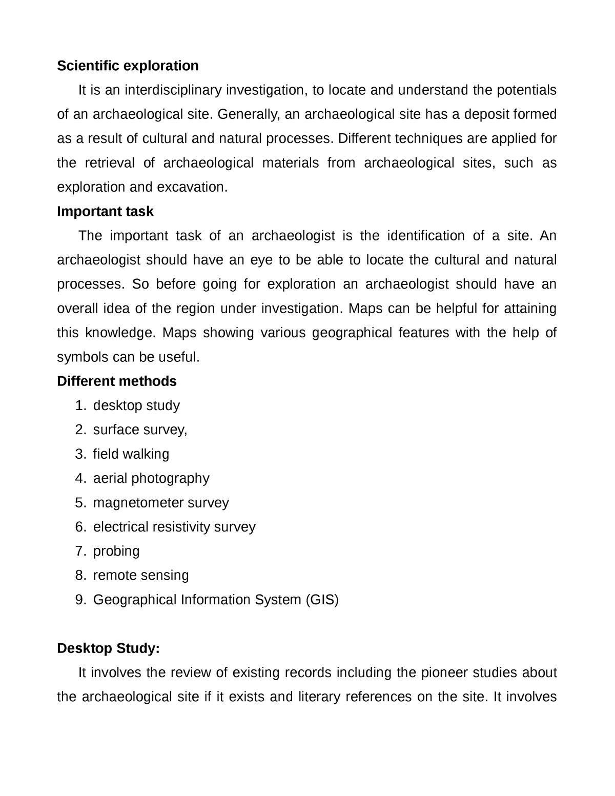 Scientific Exploration In Archaeology Scientific Exploration It Is An 