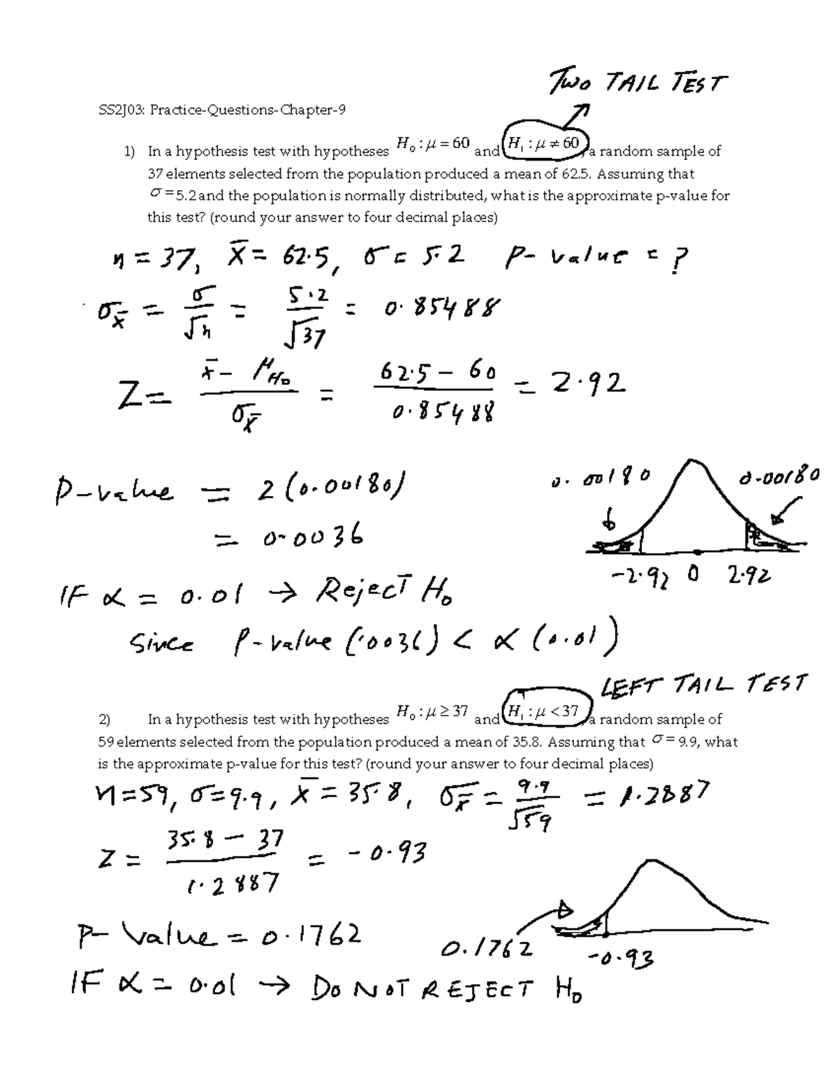 Practice Questions Chapter 9 solutions - SS2J03: Practice-Questions ...