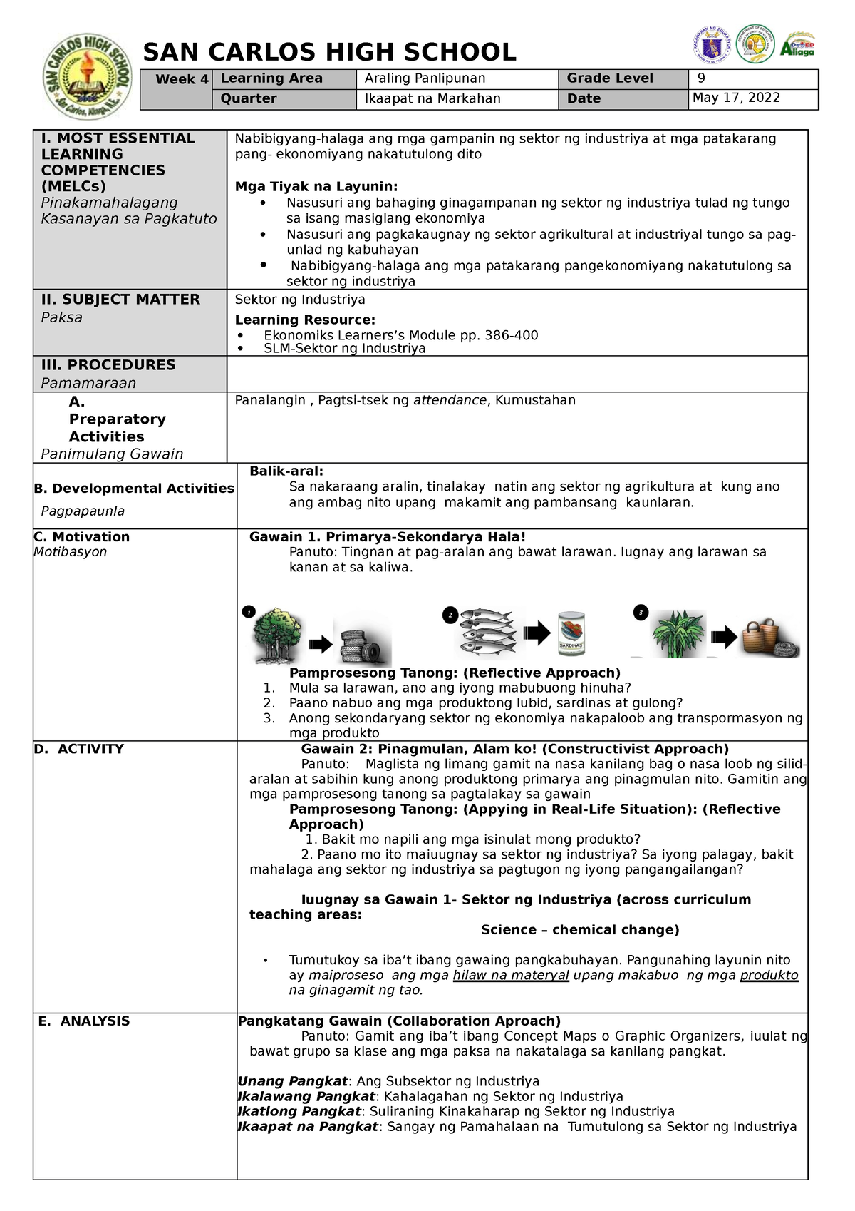 cot-dll-industriya-sample-lesson-plan-in-araling-panlipunan-9-for