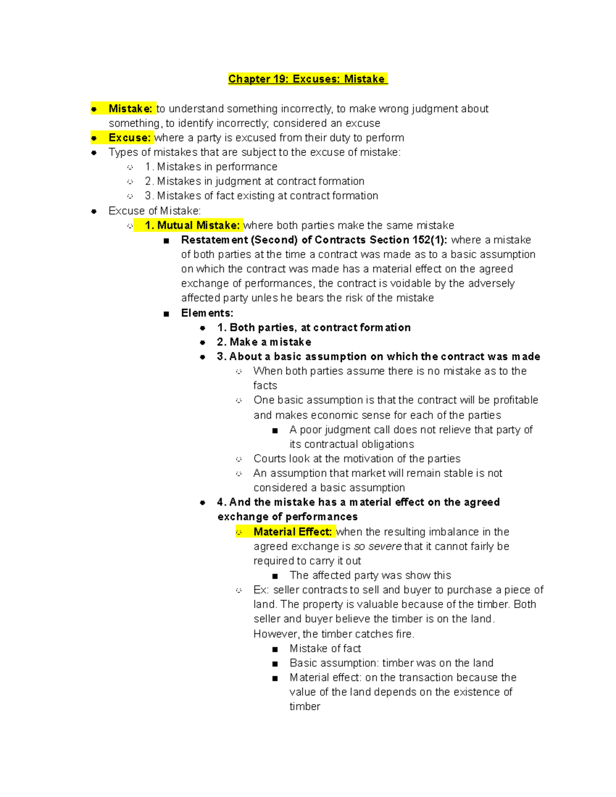 Chapter 19 Excuses Mistake - Chapter 19: Excuses: Mistake Mistake: to ...