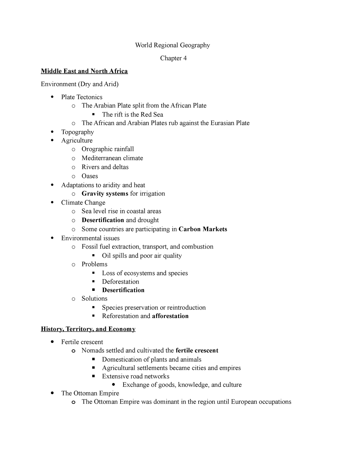 World Regional Geography Chapter 4 Notes World Regional Geography Chapter 4 Middle East And 3516