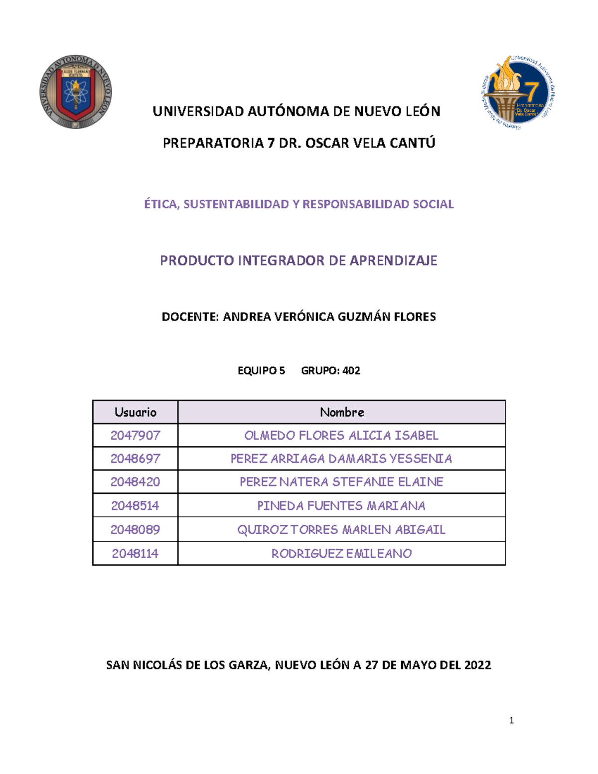 Equipo-5 PIA ESRS - .... - UNIVERSIDAD AUT”NOMA DE NUEVO LE”N ...