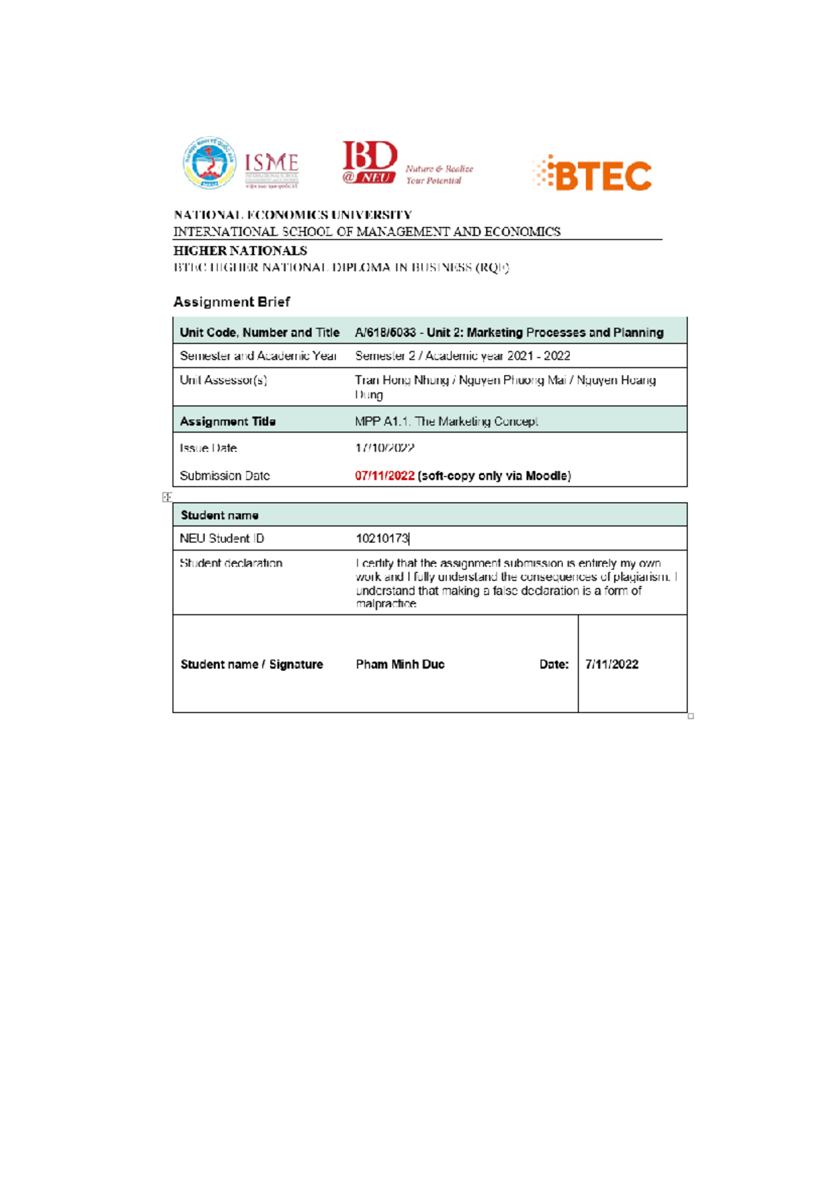 10210173 MPP A1 - MPP Assignments 1 - Contents - Studocu