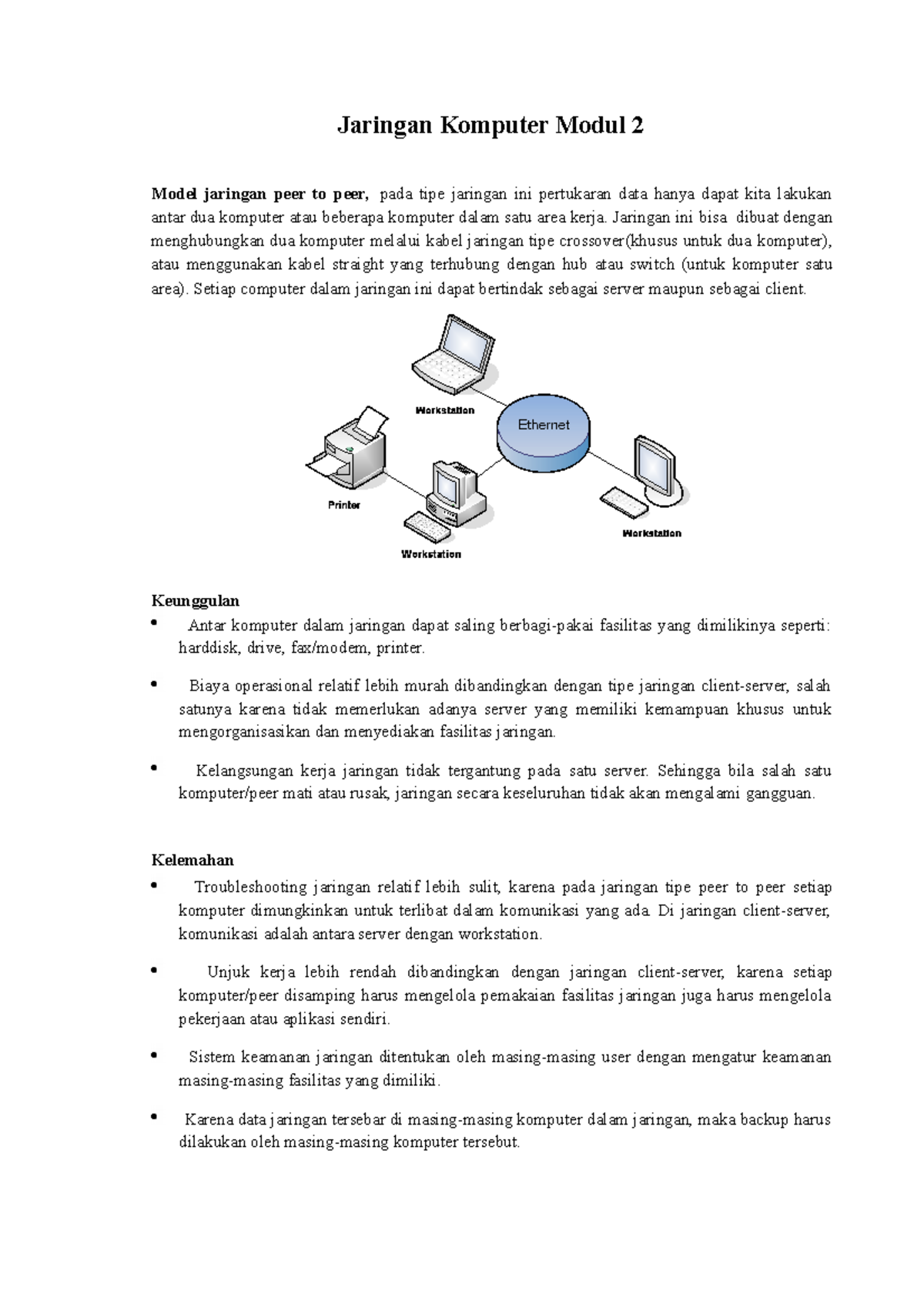 Jaringan Komputer Modul 2 Jaringan Ini Bisa Dibuat Dengan