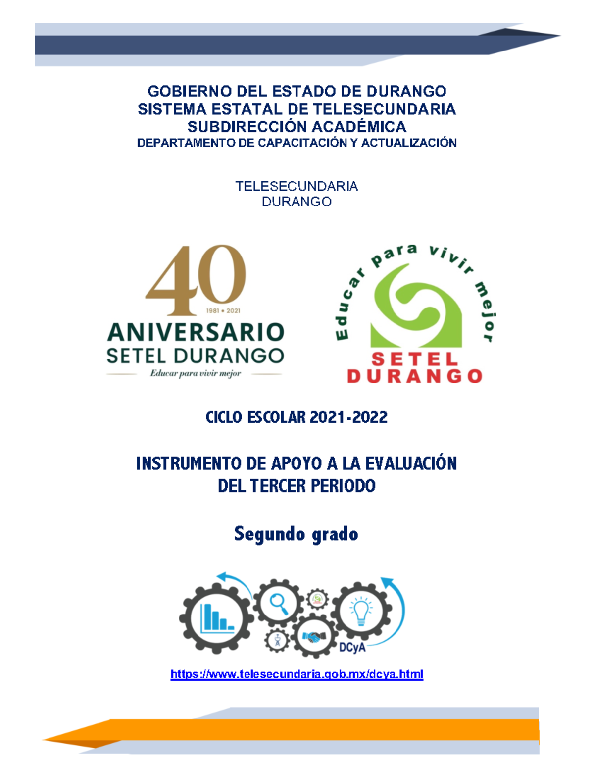 Evaluacion 2 Grado Bloque 3 DCYA - GOBIERNO DEL ESTADO DE DURANGO ...