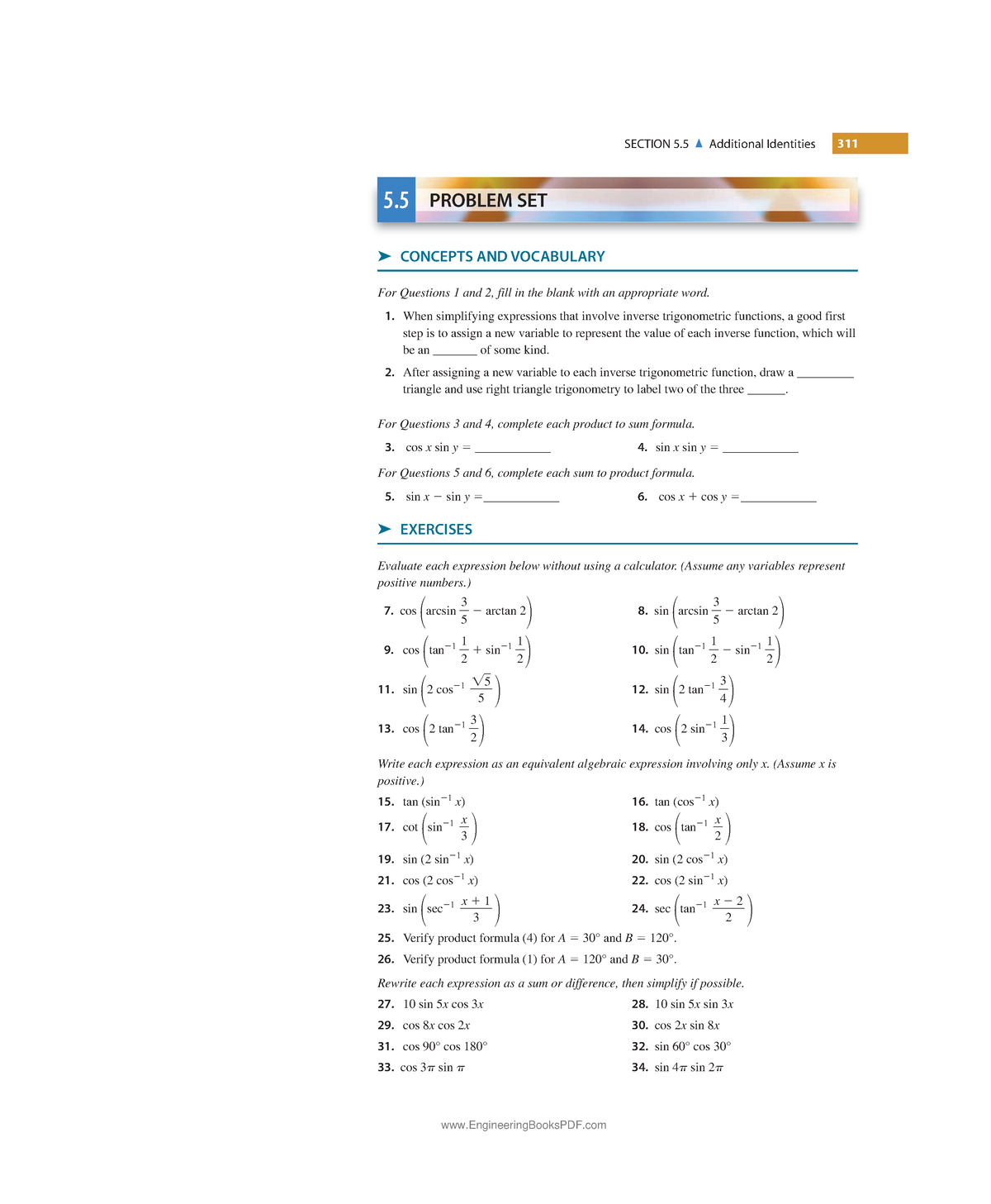 additional-identities-assume-any-variables-represent-positive