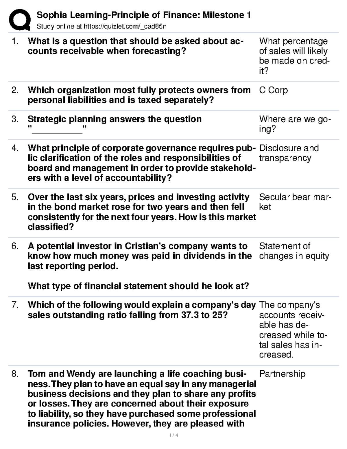 Quizlet Study online at quizlet/_cad85n What is a question that