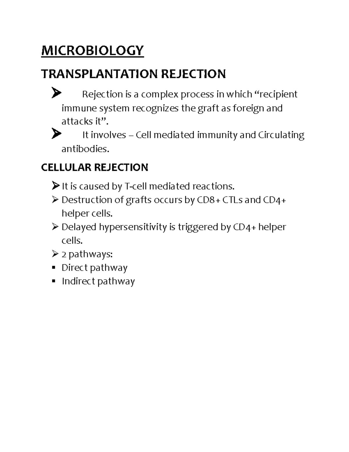Microbiology transplantation rejection MICROBIOLOGY TRANSPLANTATION