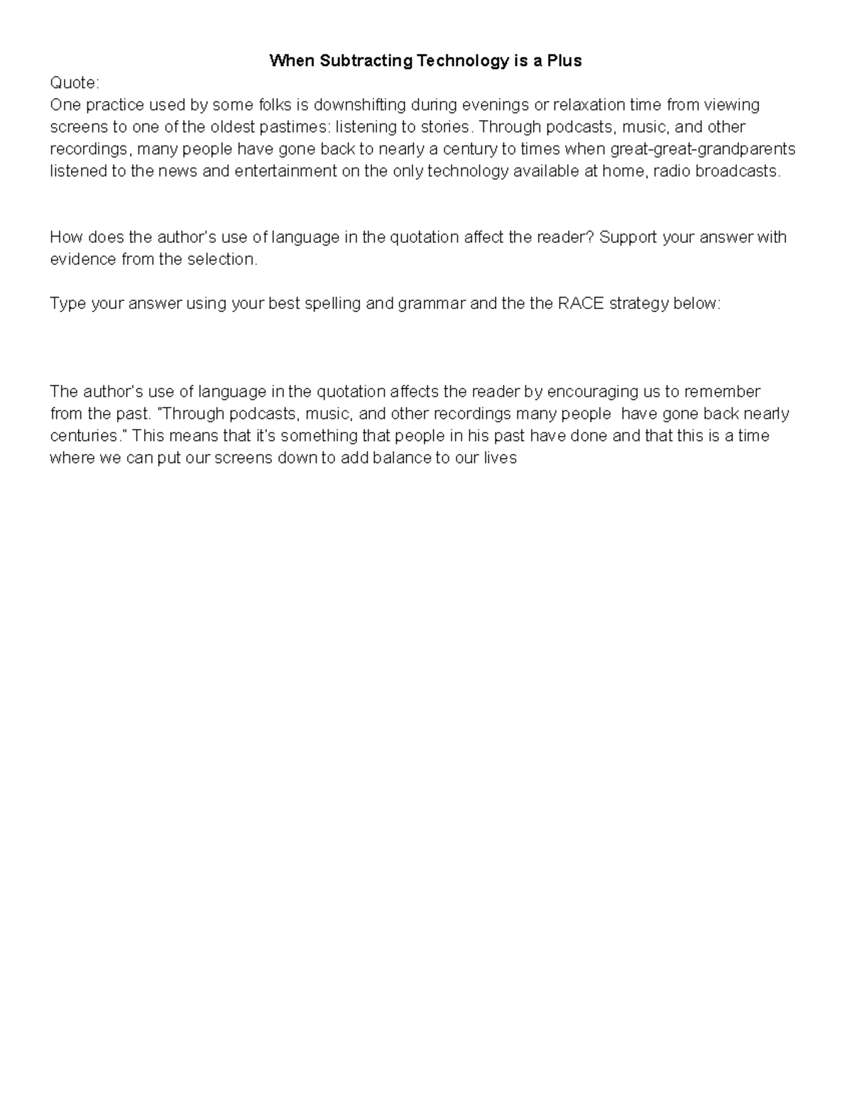 Lizabeth White - SRE When Subtracting Technology is a Plus - When Subtracting Technology is a ...