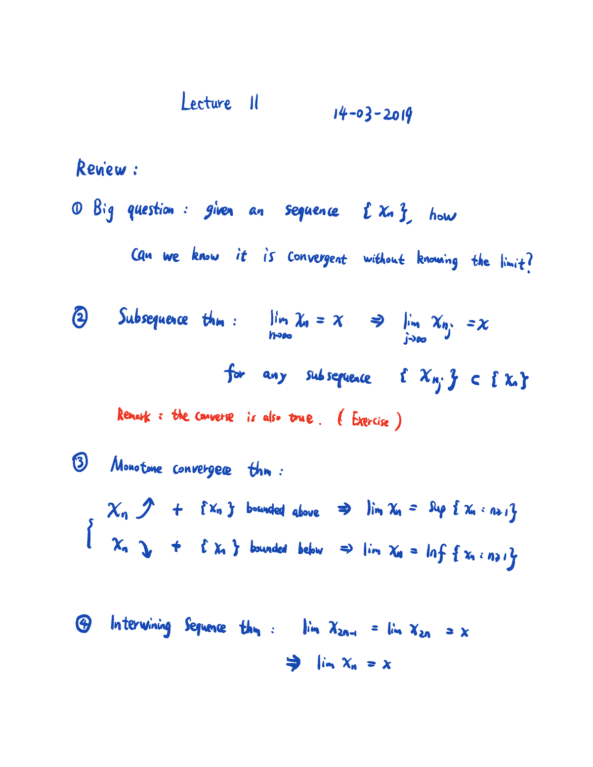 Lecture 11 14 03 2019 - Mathematical Analysis - Mathematical Analysi ...