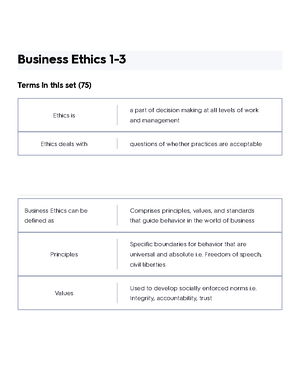 Chapter 2 - Business Ethics Flashcards Quizlet - Chapter 2 - Business ...