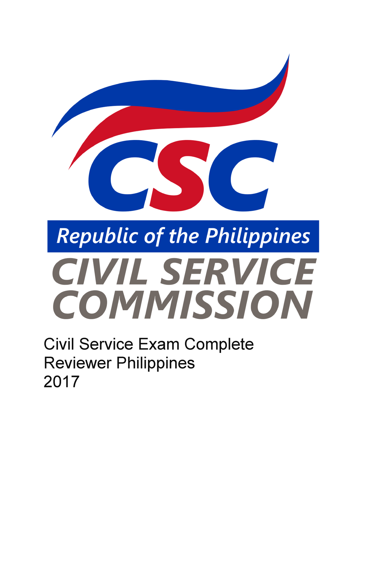 Civil Service Commission Reviewer 2017 - Civil Service Exam Complete ...