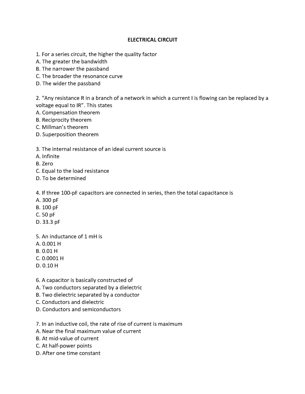 electrical-circuit-practice-material-tip-studocu