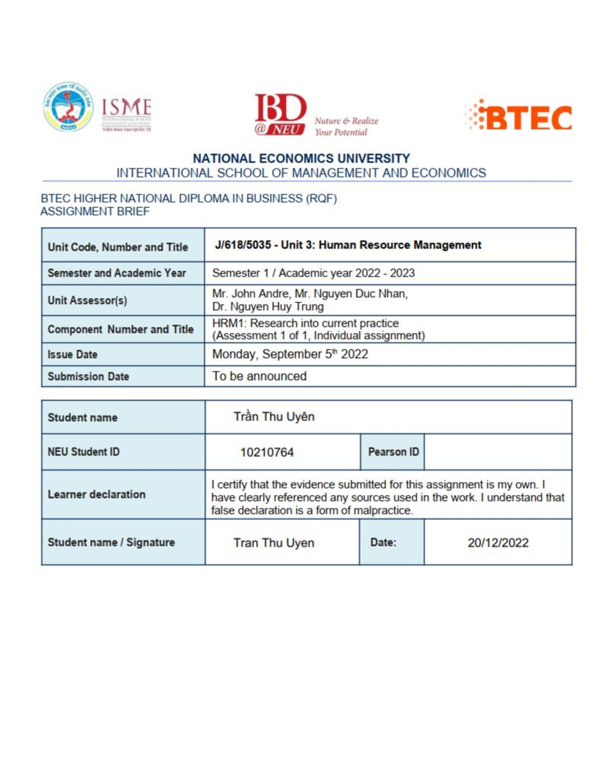HRM Final Report - điểm Merit - Contents INTRODUCTION - Studocu