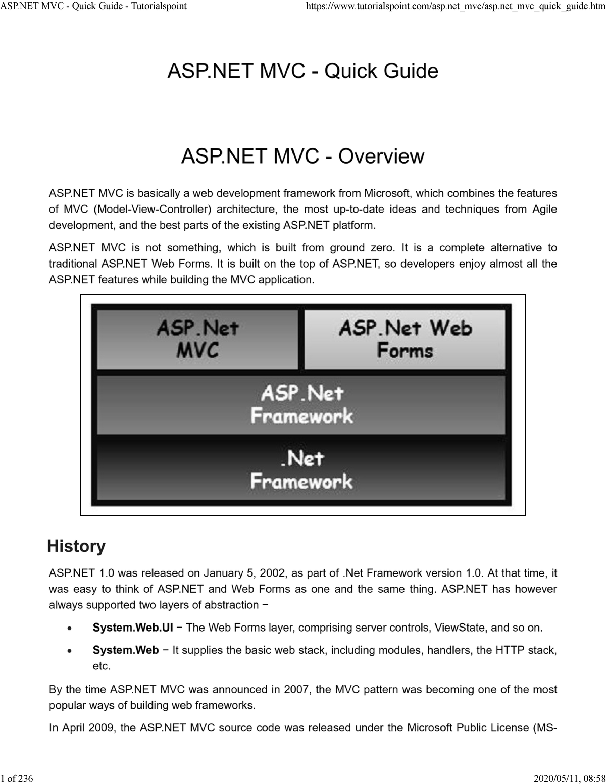 L09 - INF272 Extra (ASP Quick Guide) - INF 315 - UP - Studocu