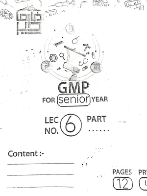 GMP L 2 pharmakheir - note on lecture - Good Manufacturing Practice ...