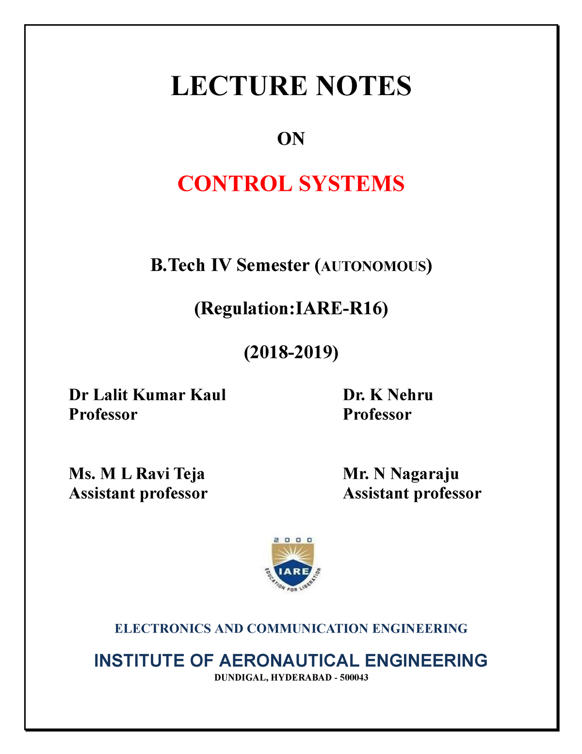 research paper on control systems
