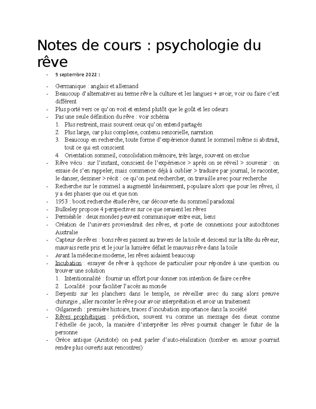Notes de cours - Plus restreint, mais souvent ceux qu’on entend ...