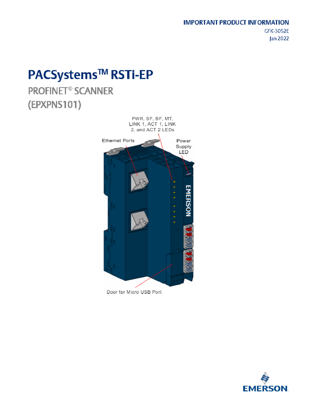 GFK-3052E Pns101 - Asd - IMPORTANT PRODUCT INFORMATION GFK-3052E Jan ...