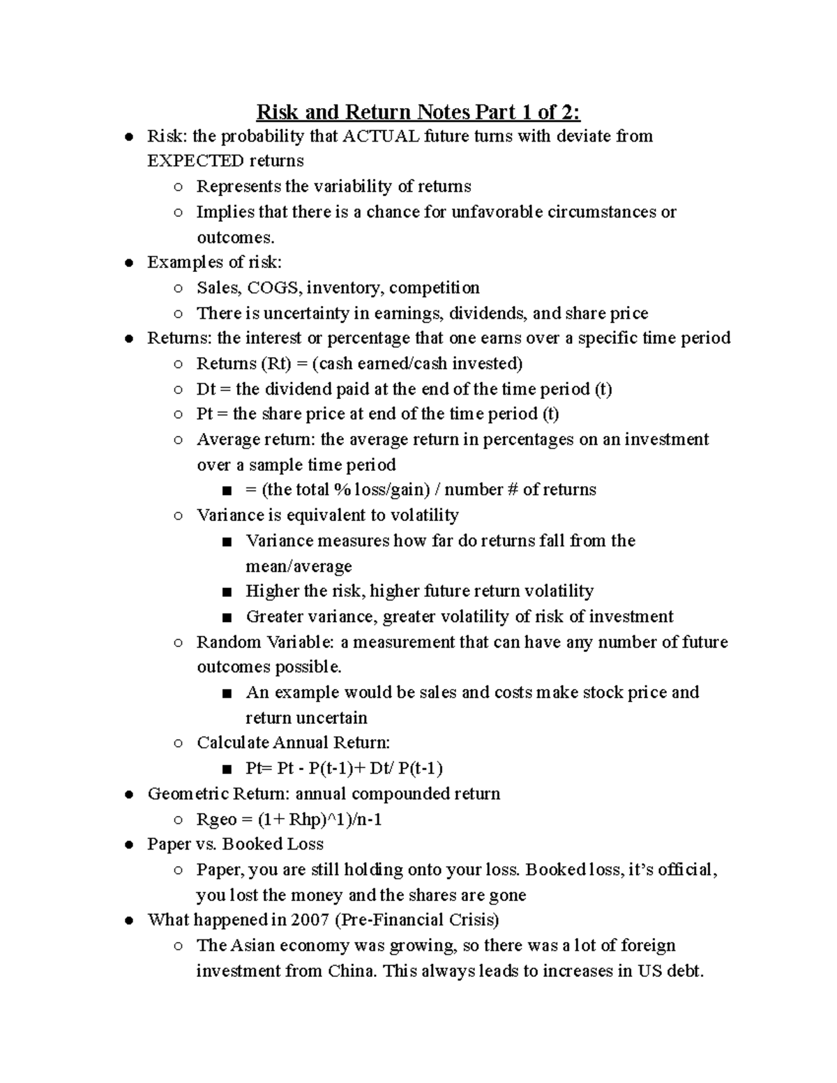 risk-and-return-notes-part-1-of-2-examples-of-risk-sales-cogs