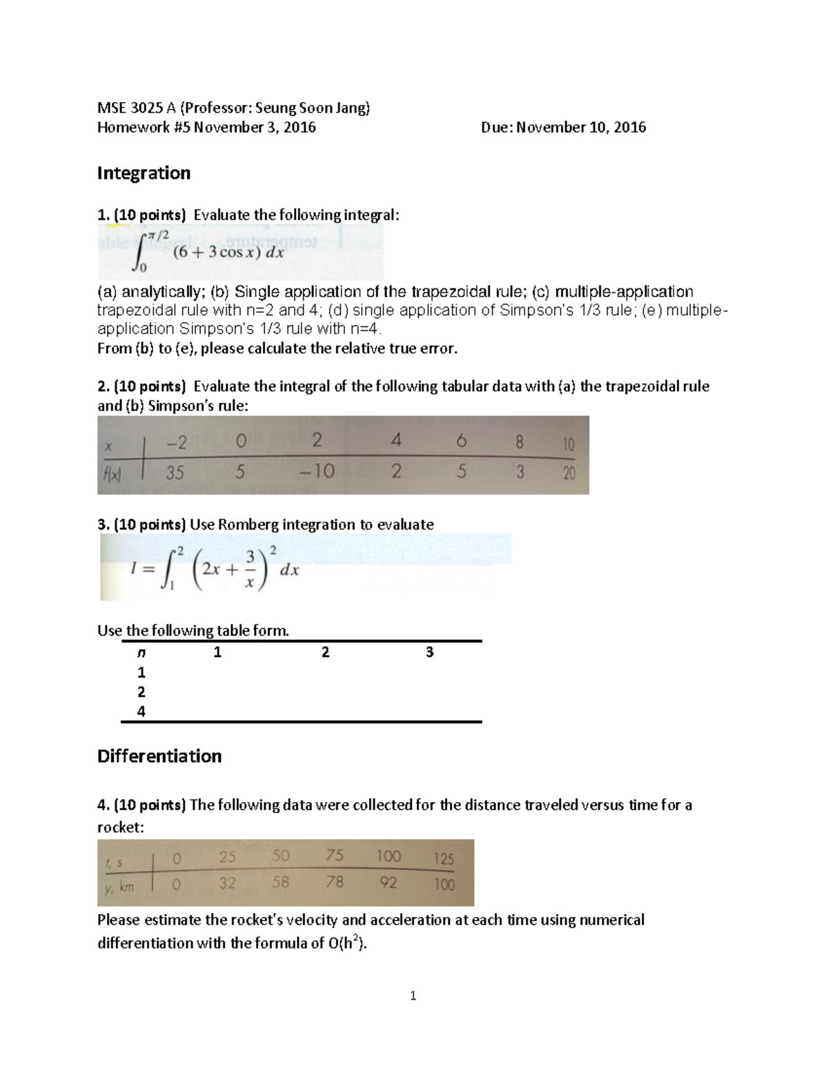 Hw5-2 - Homework Solutions - 1 MSE 3025 A (Professor: Seung Soon Jang ...